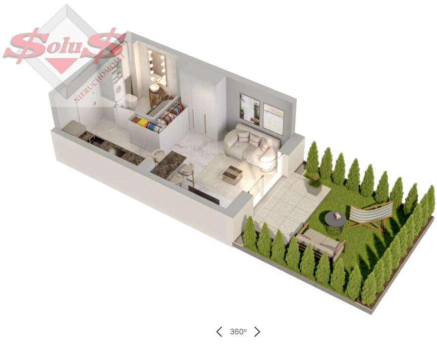 Kawalerka z ogródkiem i miejscem parkingowym-1