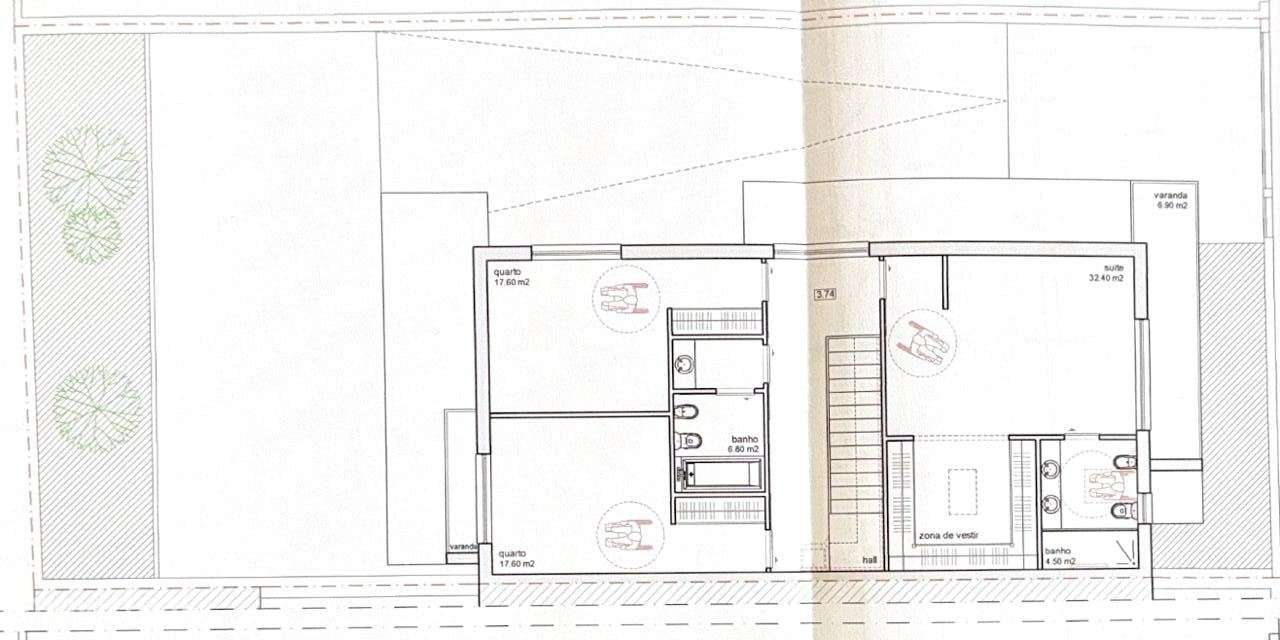Moradia Geminada V3 Como Nova c/ Garagem Box em Canidelo-47