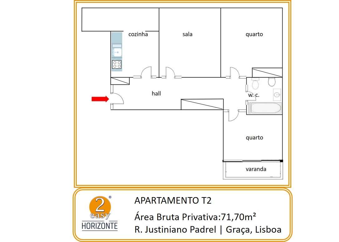 T2 na Graça arrendado por 825€/mes por mais 1 ano-22