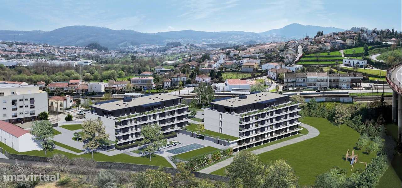 Apartamento T1 em condomínio com piscina em Ferreiros Braga.-1