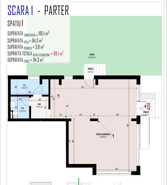 Spatiu comercial de vanzare/Stradal cu gradina - Imagine principală: 1/1