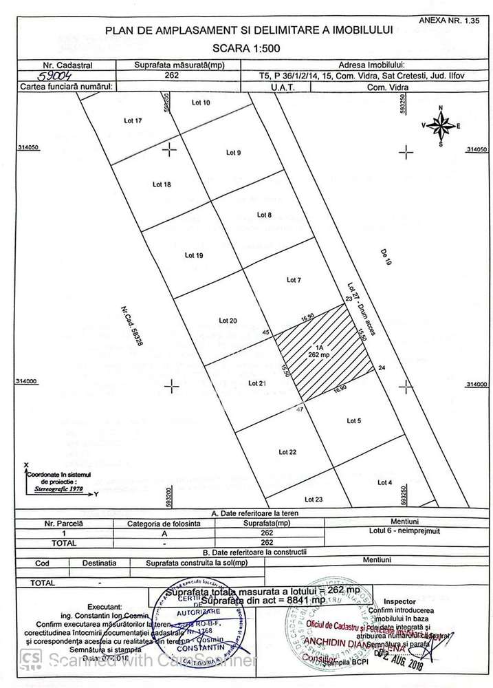 Vanzare Teren intravilan Comuna Berceni - Imagine principală: 2/8