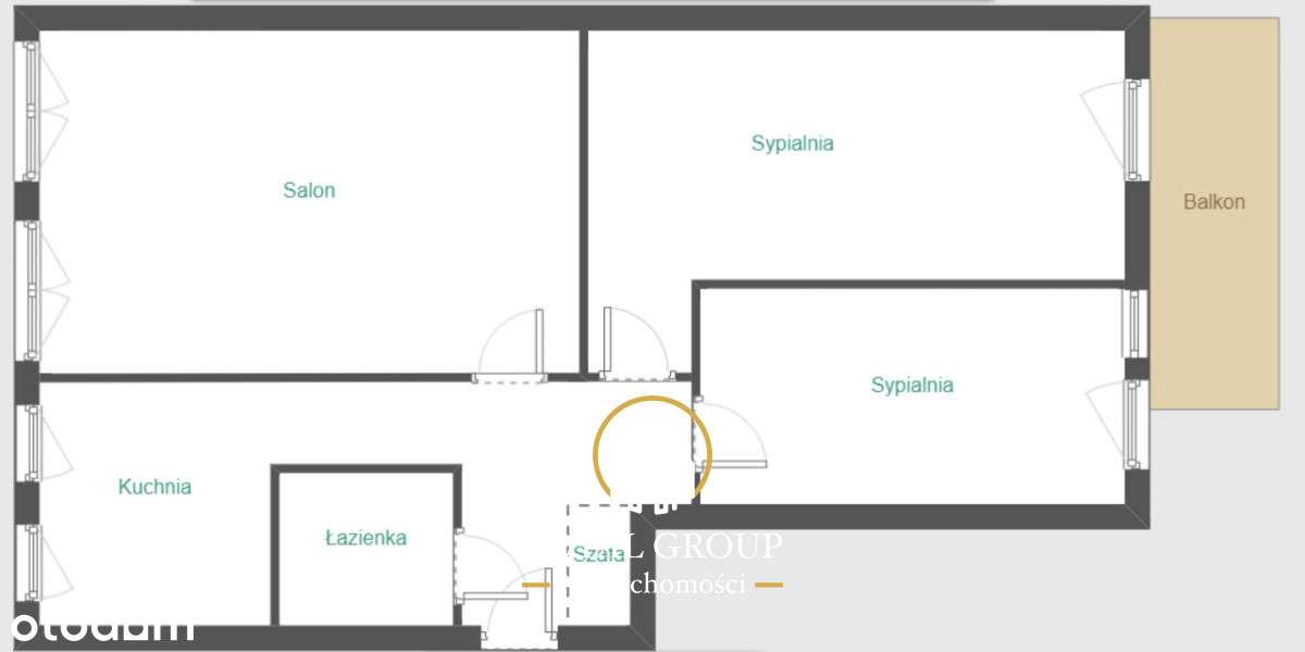 3 pokoje po generalnym remoncie Lsm - Pełny obrazek: 5/16