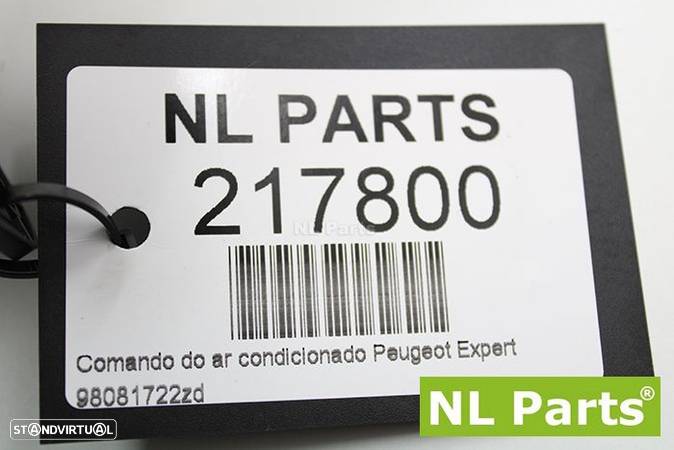 Comando do ar condicionado Peugeot Expert 98081722zd - 9