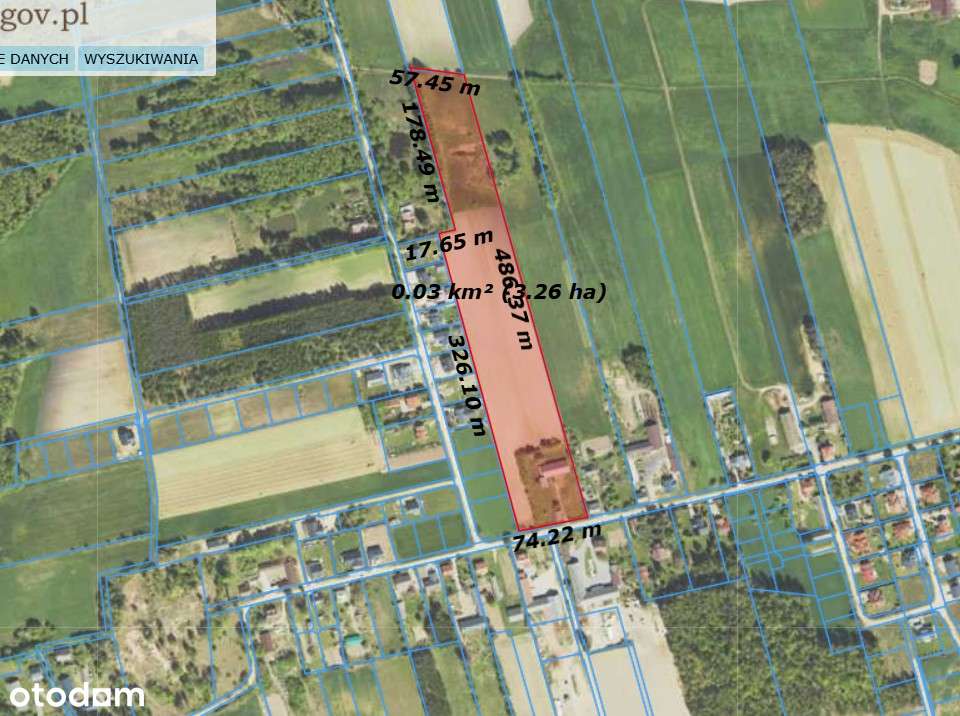 NIERUCHOMOŚĆ INWESTYCYJNA – 3,3 HA – MOŻLIWOŚĆ OSIEDLA 15–20 DZIAŁEK - Pełny obrazek: 2/13