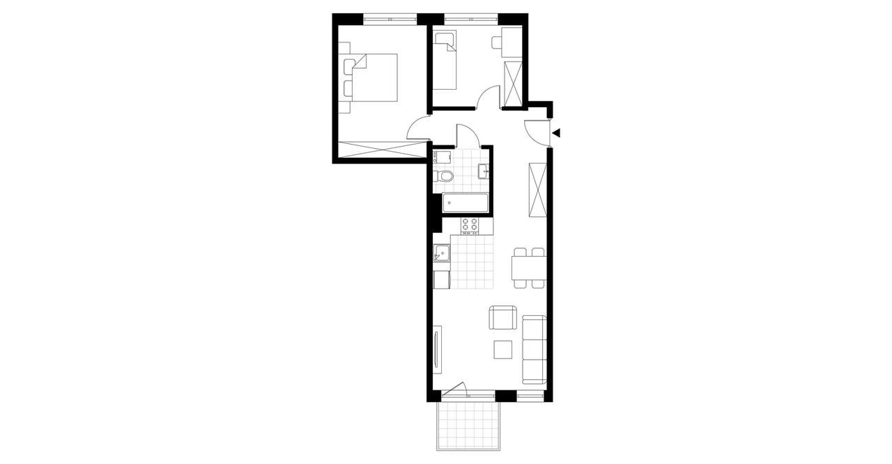 3-pokojowe mieszkanie 56m2 + balkon Bez Prowizji - Pełny obrazek: 3/8
