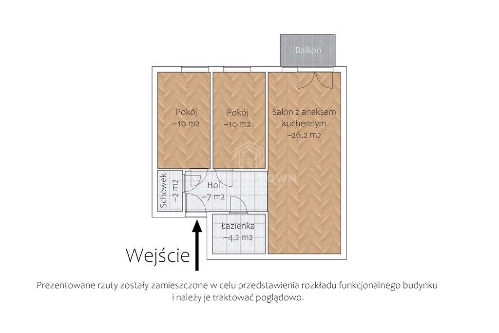 Mieszkanie 59,2m2, 3 pok., Pruszków, PL.Mechaników-12
