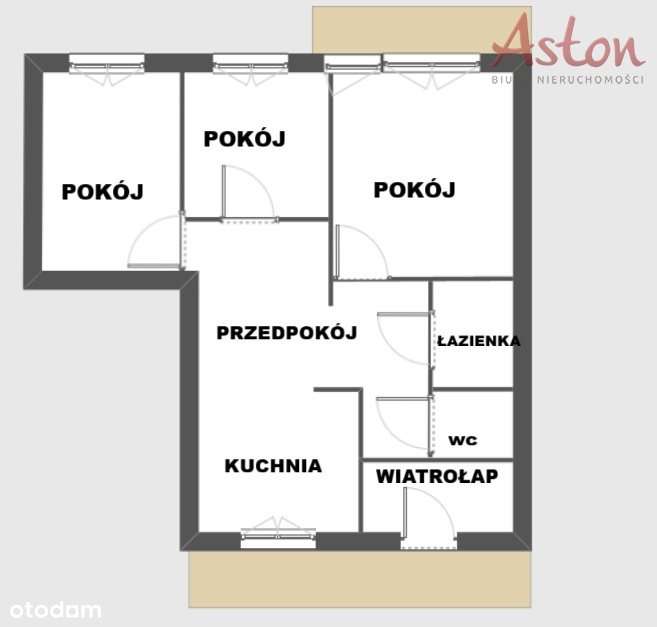 Mieszkanie os. Z, 3 pokoje, niska zabudowa-18