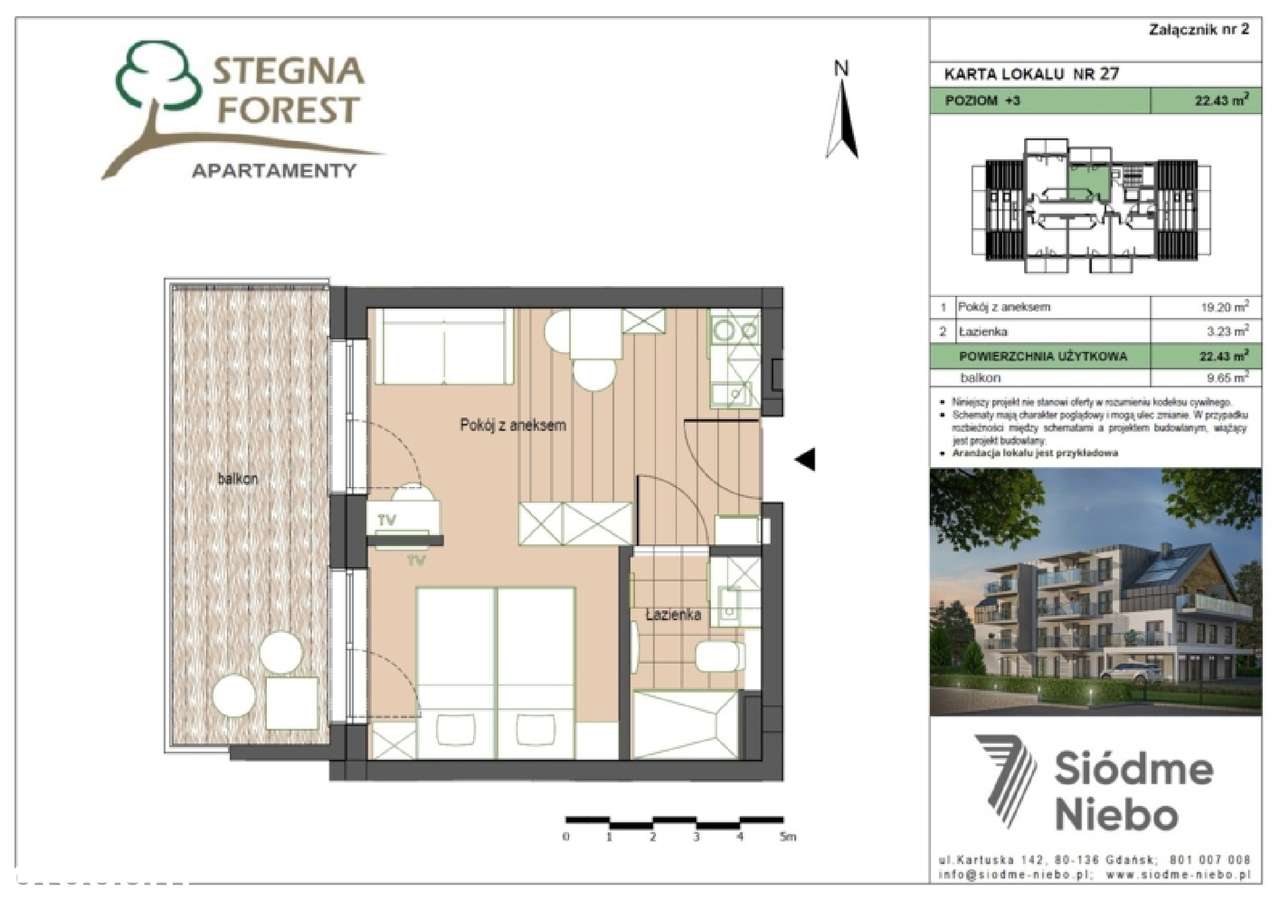 Stegna Forest 2 - apartament M27 - Pełny obrazek: 1/5