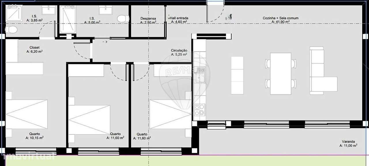 Apartamento T3 para venda - Grande imagem: 5/17