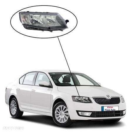 Far Dreapta Halogen Nou Skoda Octavia 3 2013 2014 2015 2016 2017 5E1941016 / 5E1941018 - 1