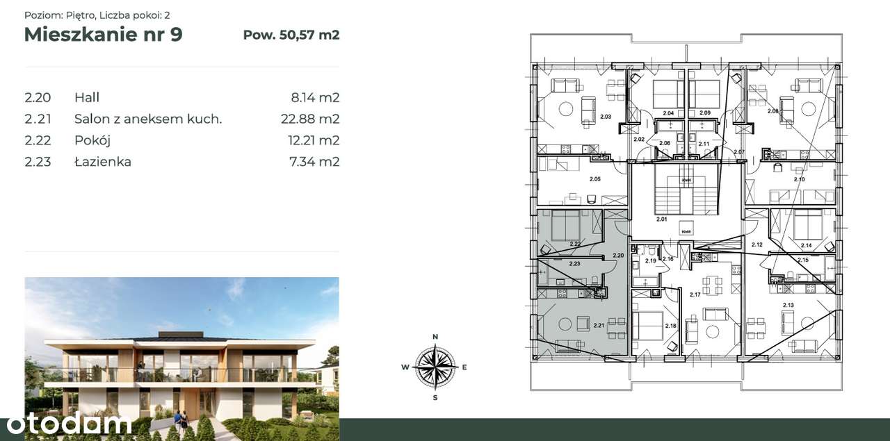 Nowoczesne apartamenty w Przytoku - spokój i przestrzeń .-11