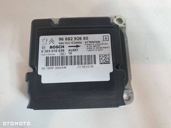 PEUGEOT 3008 MODUŁ PODUSZEK POWIETRZNYCH sensor 9666292680 - 1