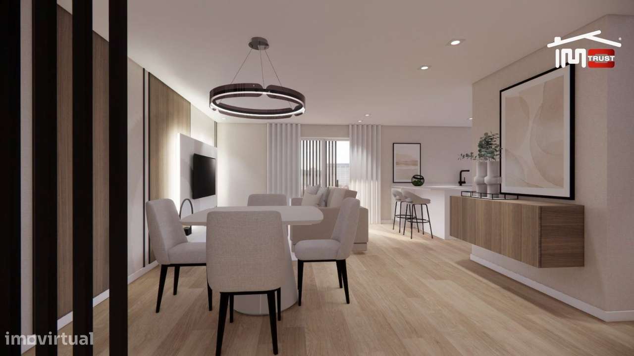 Apartamento T3 de Luxo em Último Andar, Coz. Equipada e Garagem  Se... - Grande imagem: 1/25