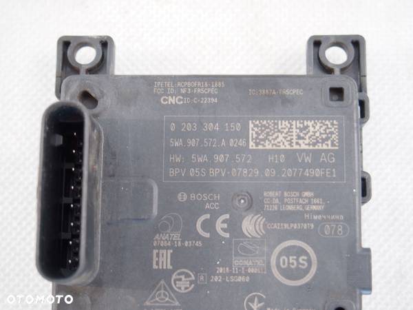 Volkswagen Skoda Audi Radar sensor Distronic 5WA907572.A - 3