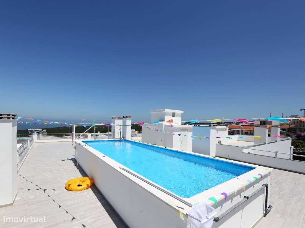 Fabuloso Apartamento T3 Novo com Vista de mar no Sítio Nazaré-31