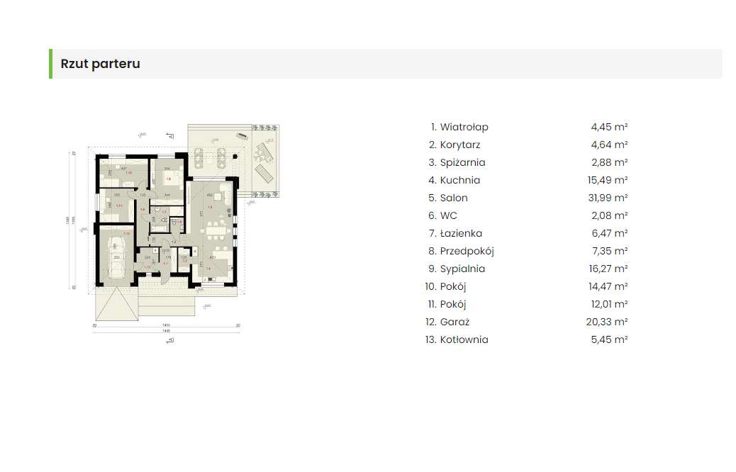 Domy parterowe w Bratkowicach, działka 10ar - Pełny obrazek: 4/4