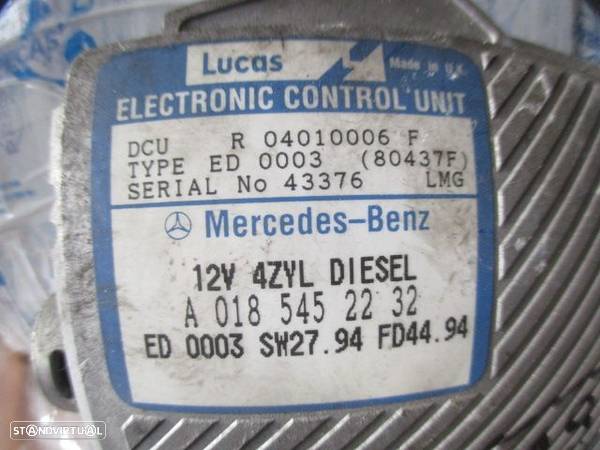 Centralina A0185452232 MERCEDES W202 1995 C220D 95CV 5P CINZA ORIGINAL MERCEDES W202 C 220D 1999 2.2 95CV 4P PRETO ORIGINAL - 4