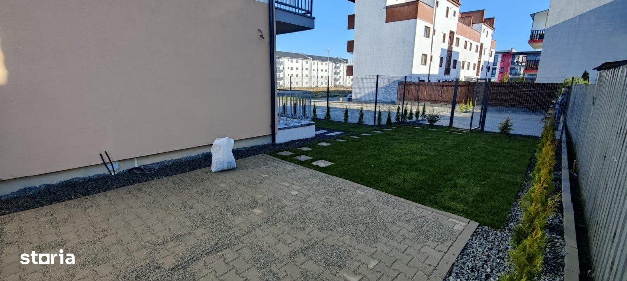 Apartament 87mp, 2 bai, si gradina cu terasa, zona Ciresica