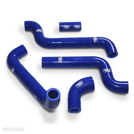 kit tubos radiador samco aprilia rs 125 05 - 12 azul - 1