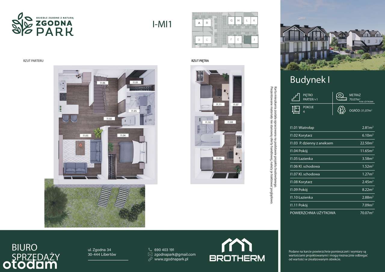 Zgodna Park | mieszkanie 2-pok. |ogródek| I1 - Pełny obrazek: 2/12