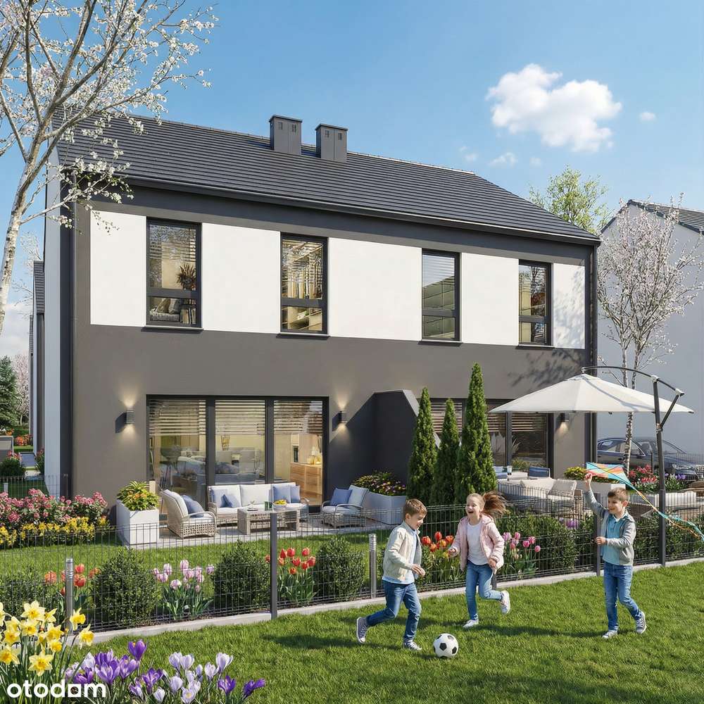 Energooszczędny dom 83m² + duży ogród | Zielona Góra | F2- REZERWACJA