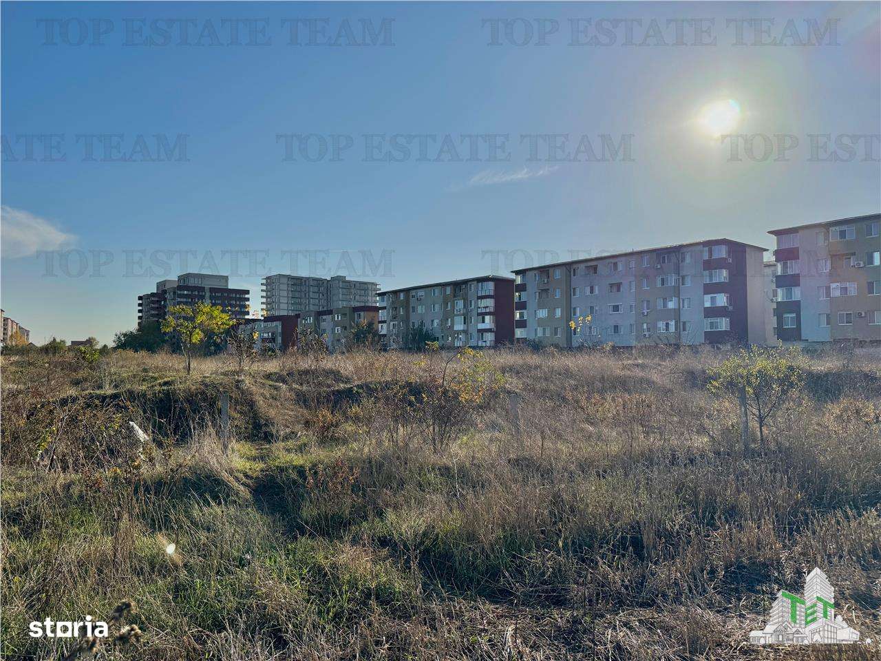 Teren de vanzare pentru bloc P + 7 sau case P + 2  Comercial   in Drum-7