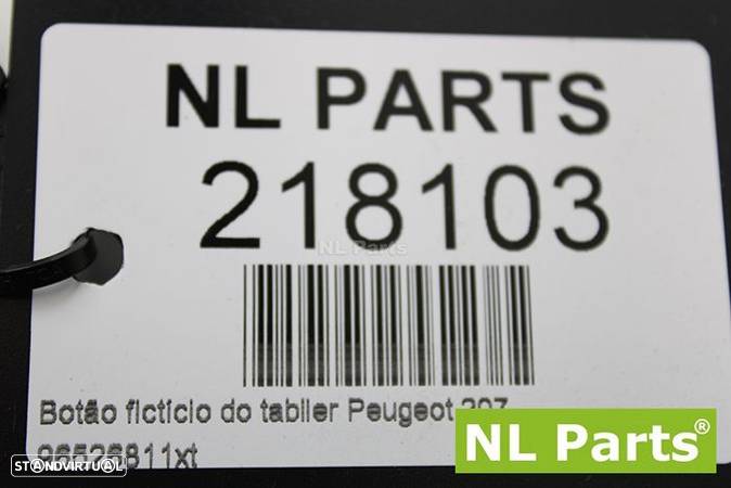 Botão fictício do tablier Peugeot 207 96526811xt - 4