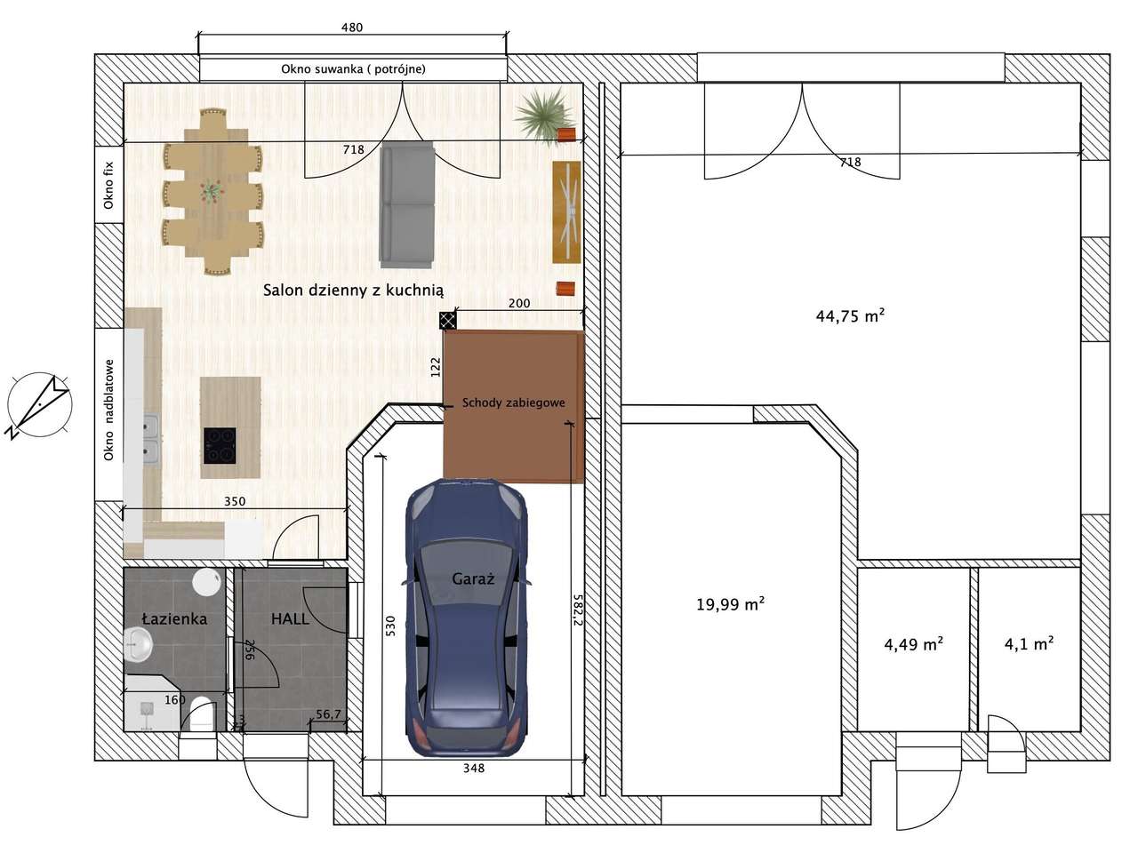 Skórzewo, komfortowe bliźniaki z garażami w bryle, ostanie 2 połówki! - Pełny obrazek: 4/6