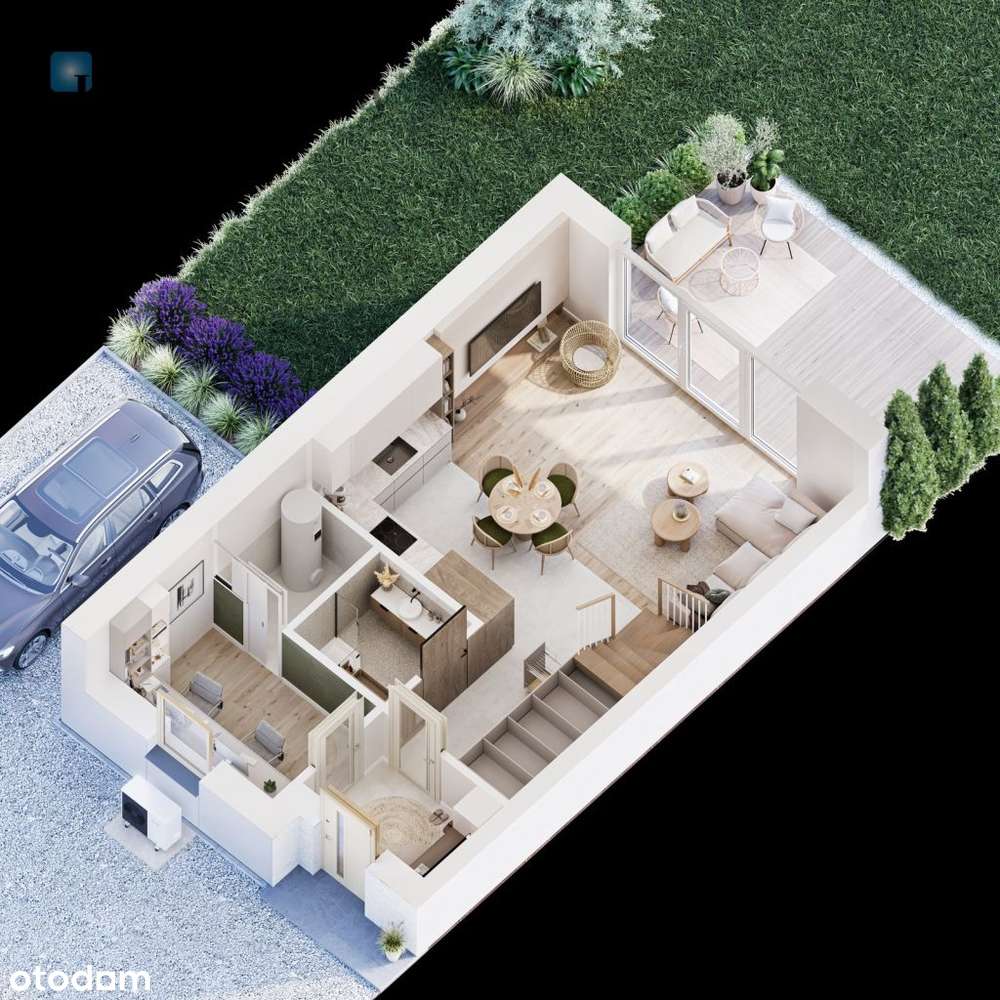 Nowoczesny dom w zabudowie bliźniaczej | Gaj - Pełny obrazek: 5/14