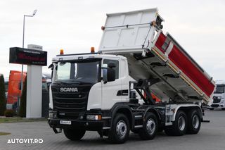 Scania G 410 / 8X4 / AUTOBASCULANTE / 2 FEȚE SFAT / HIDROBURG / EURO 6 /
