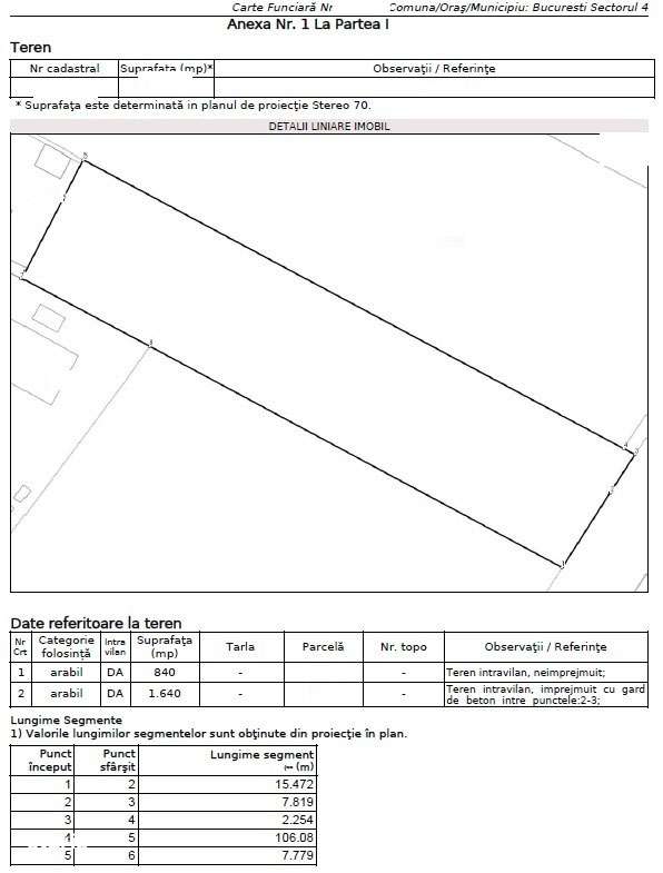 Vanzare teren 2500mp Berceni-Europa Unita, ideal investitie - Imagine principală: 5/5