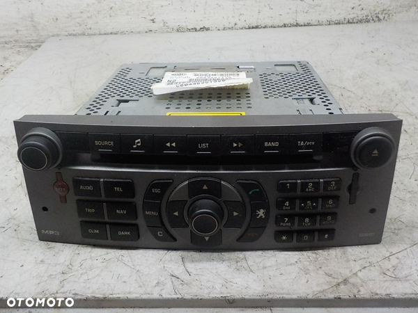 PEUGEOT 407 RADIO CD NAWIGACJA NAVI 96632911YW - 1