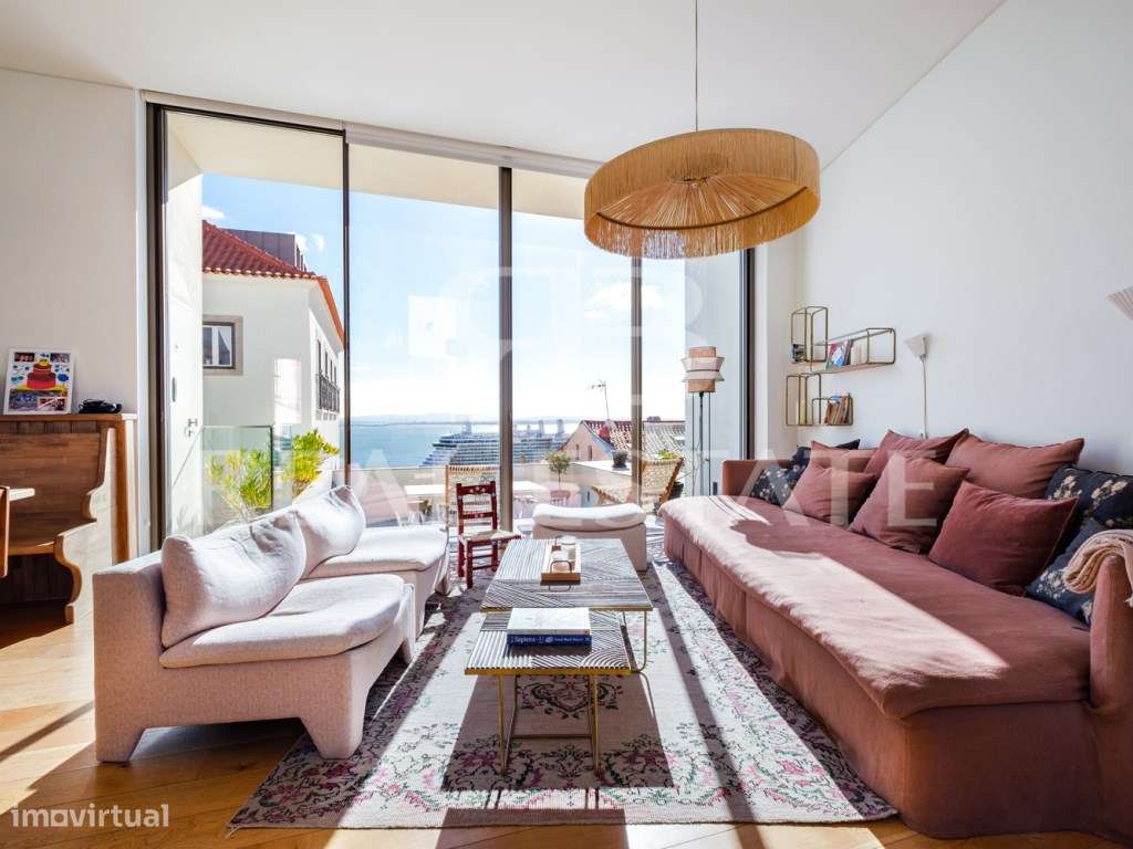 T3 duplex com VISTA + TERRAÇOS + PISCINA + GARAGEM em São Vicente -... - Grande imagem: 4/38