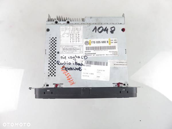 RADIO VW PASSAT B6 1T0035680B + KOD - 3