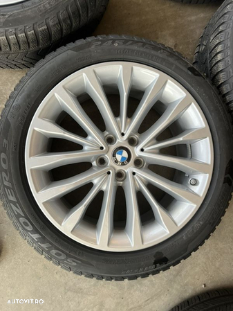 vând jante originale BMW seria 5 G30-G31 pe 18” cu anvelope de iarnă runflat ca noi - 3