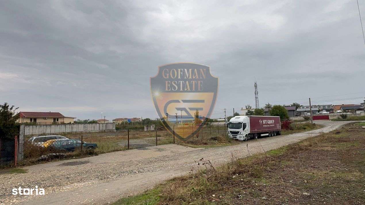 Teren pe colt intravilan pietruit imprejmuit varianta Ovidiu, Autostra - Imagine principală: 2/15