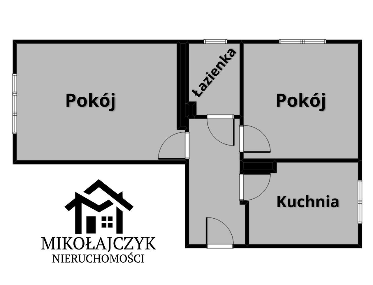 2 pokoje / centrum Bartoszyc / 46 m2 / parter-9