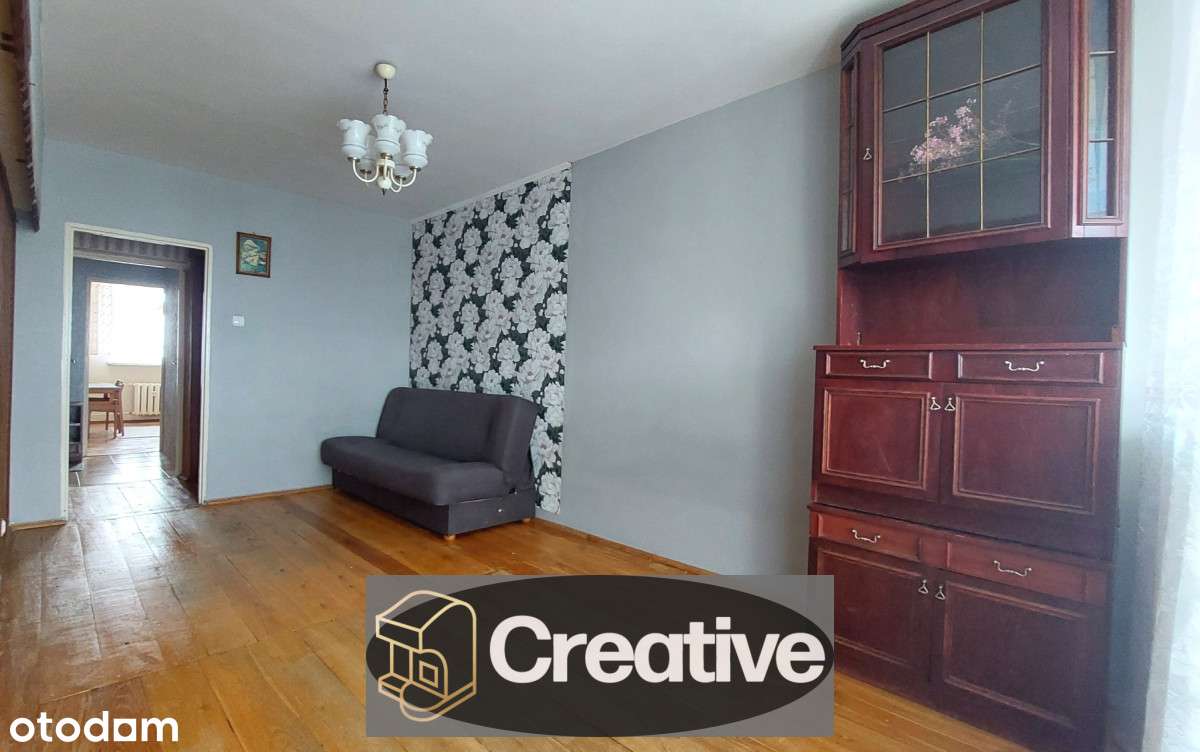 Duże 2 pok [ 50m2 ] - osobna kuchnia, balkon. Parking.  Świetna cena !-0