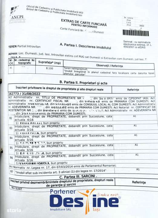 Comision 0% - Teren Primarie Dumesti, 8100 mp, front 13 ml, - Imagine principală: 5/5