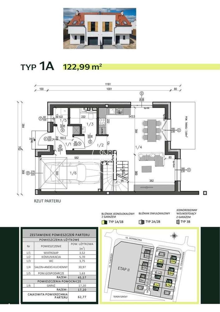Osielsko: Dom 123 m2 z garażem i 4 sypialniami