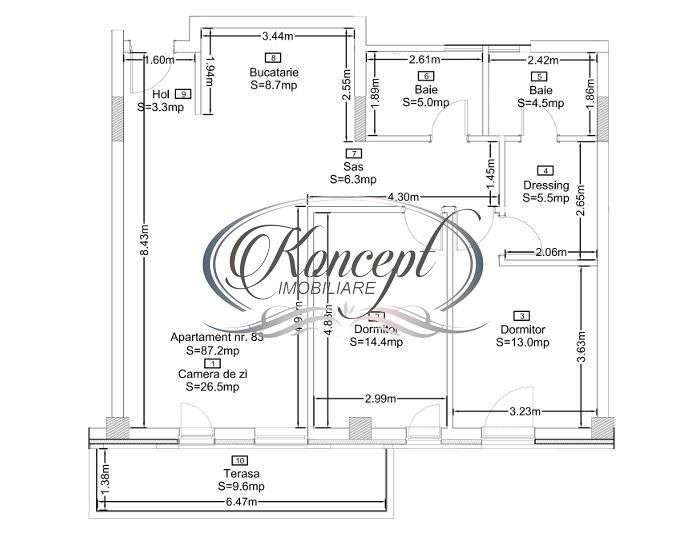 Apartament semifinisat in ansamblul rezidential Azoria - Imagine principală: 2/4