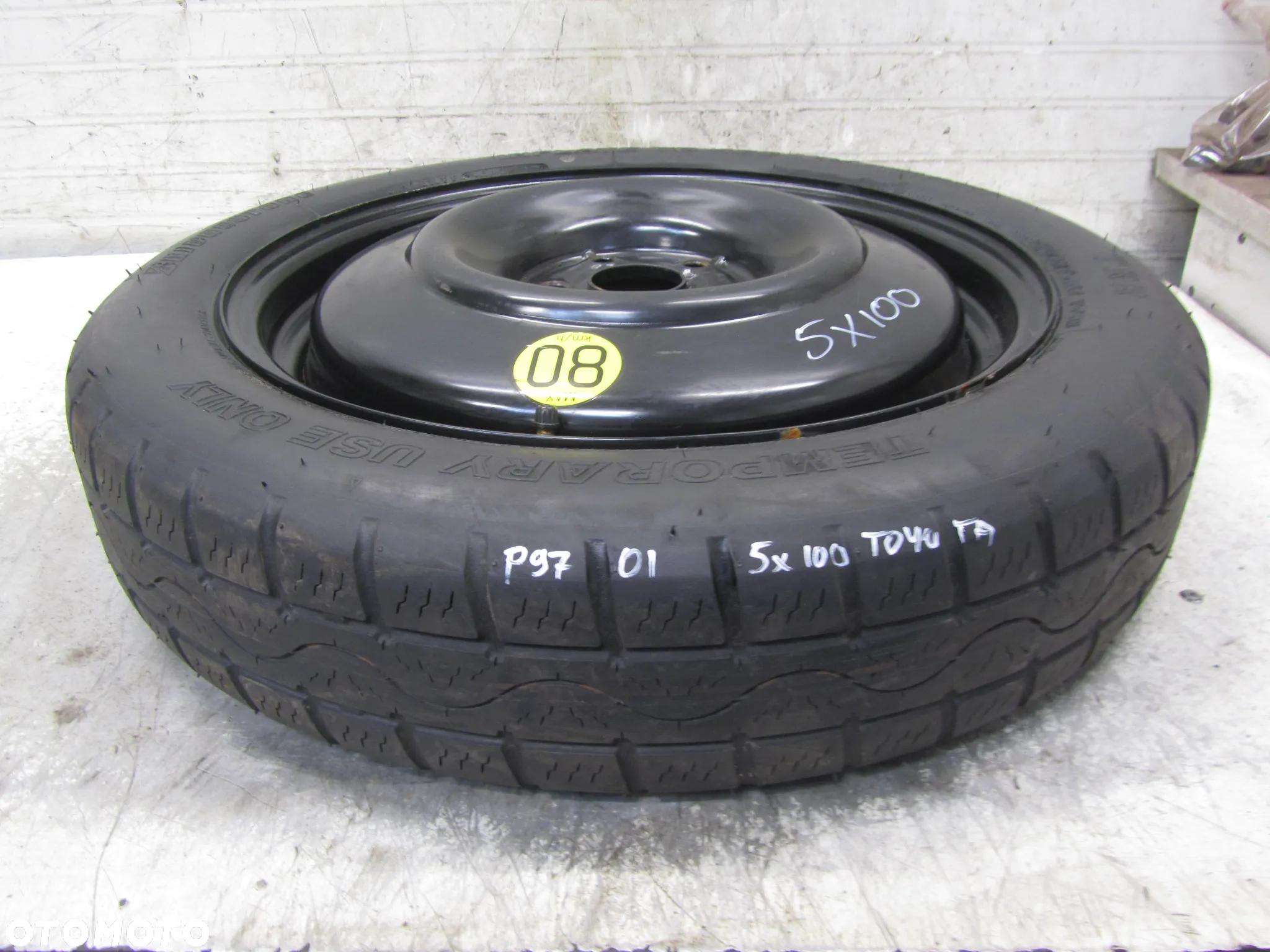 toyota avensis t25 koło zapasowe  5x100 145/70 r17 - 2