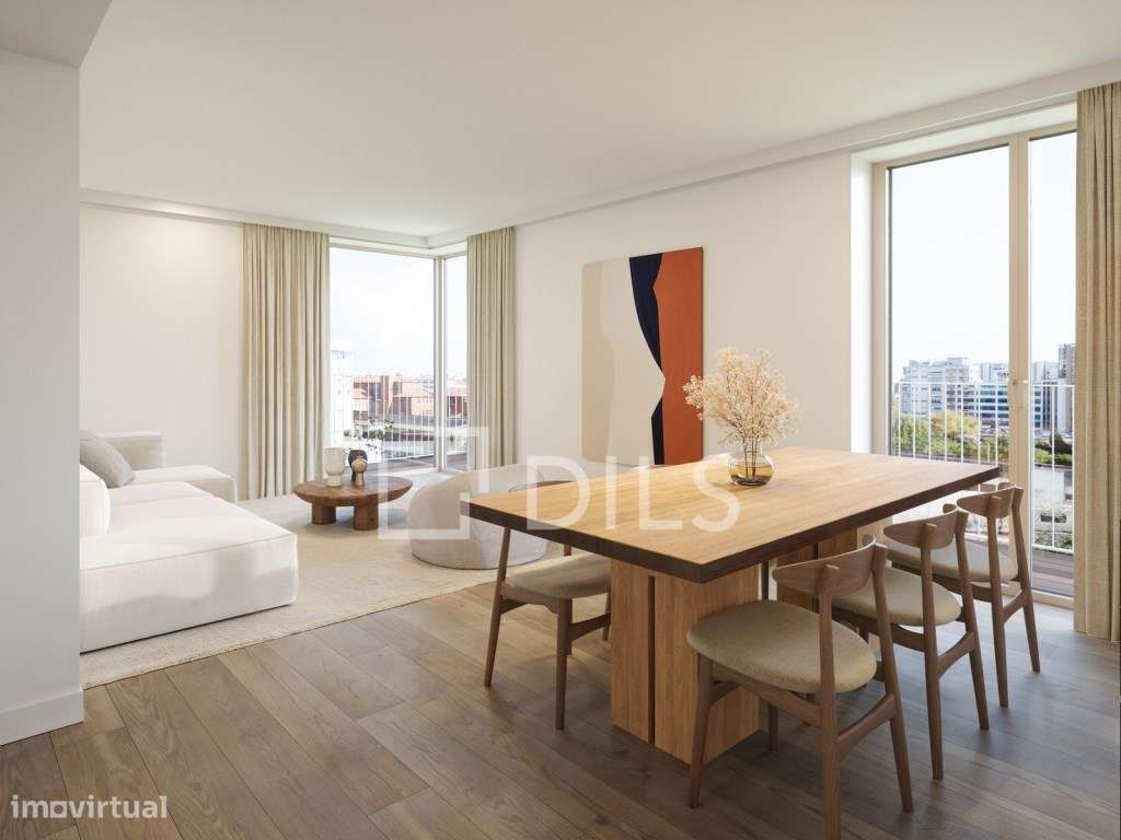 Apartamento T1 com varanda no novo empreendimento no campo Grande - Grande imagem: 1/68