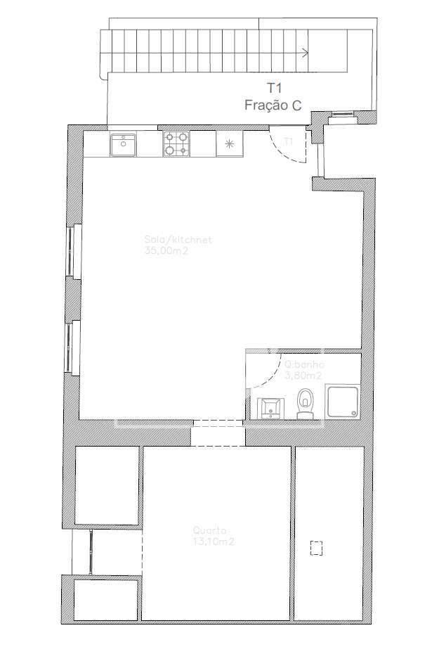Apartamento T1 - Matosinhos Sul-25