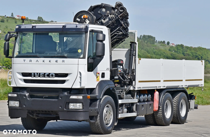 Iveco TRAKKER 410 * SKRZYNIA 6,00 m + HIAB 211 EH - 6 HIDUO + PILOT / 6x4 - 4