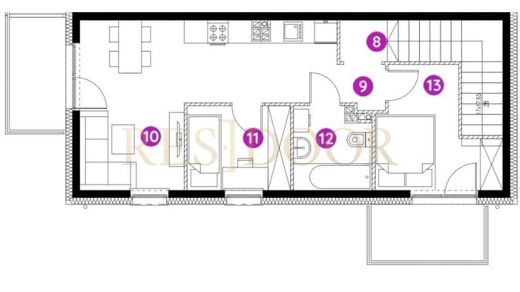 2- poziomowe, nowe mieszkanie na Jagodnie-6