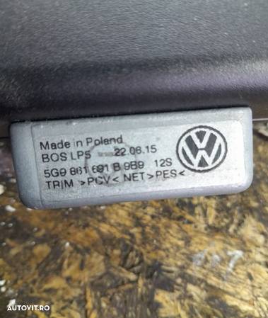 Plasa portbagaj 5g9861691b rulou Volkswagen VW Golf 7  [din 2012 pana - 2