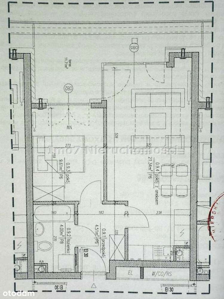 Komfortowe dwa pokoje z dużym tarasem i parkingiem-9