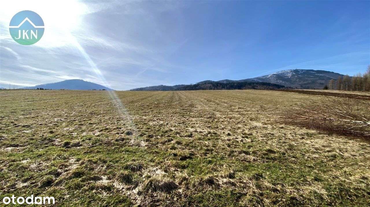 Widokowa działka u podnóża Skrzycznego w Lipowej !-2